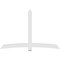 Ekena Millwork Bellingham Architectural Grade PVC Gable Bracket, 96"W x 64"H x 2"D x 6"F, 16/12 Pitch GBP096X64X0206BEL00 - alternate 5